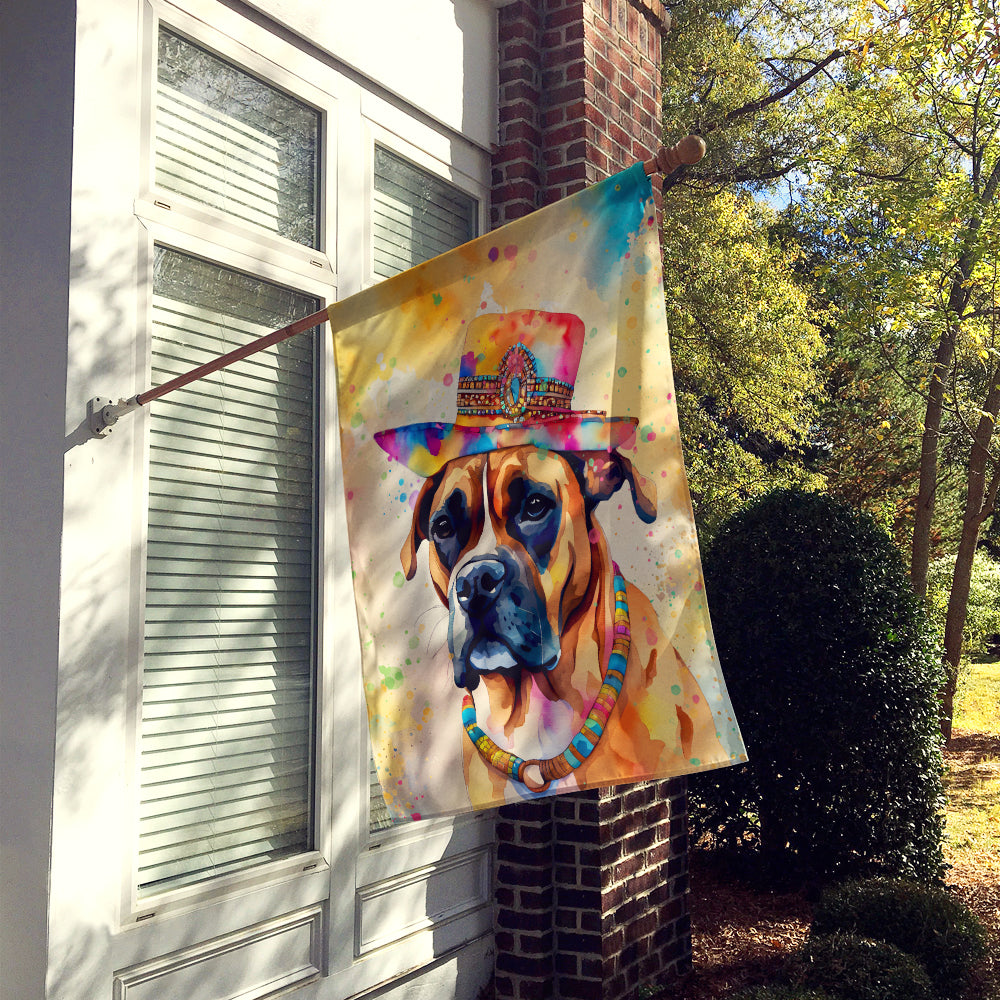 Boxer Hippie Dawg House Flag