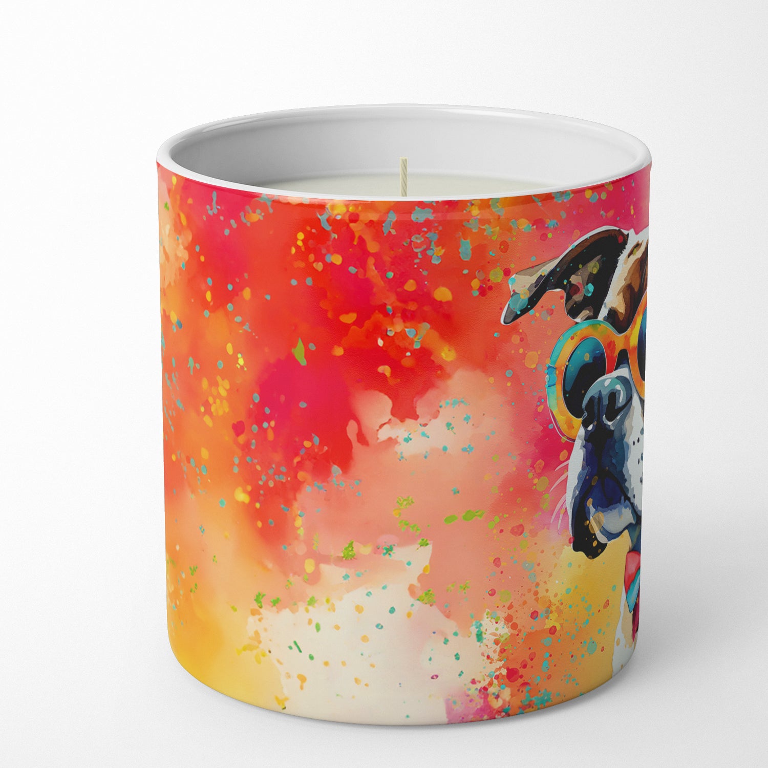 Boxer Hippie Dawg Decorative Soy Candle