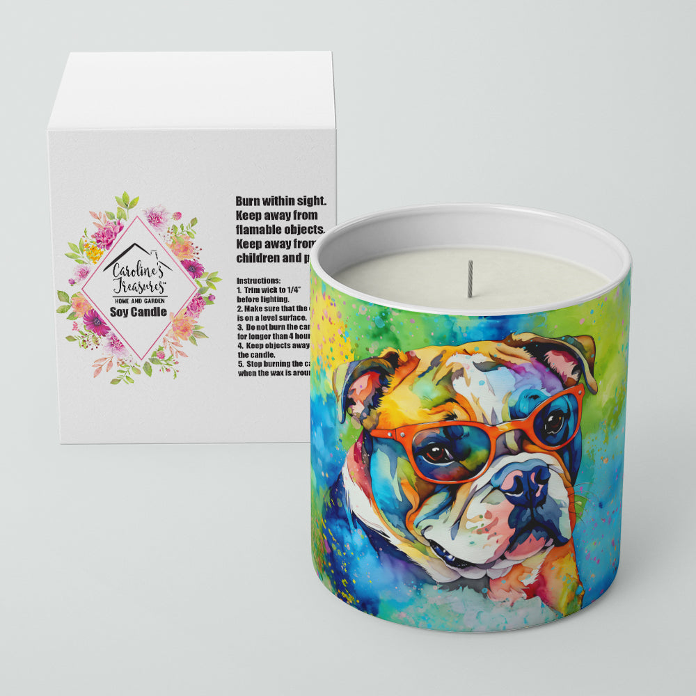 Buy this English Bulldog Hippie Dawg Decorative Soy Candle