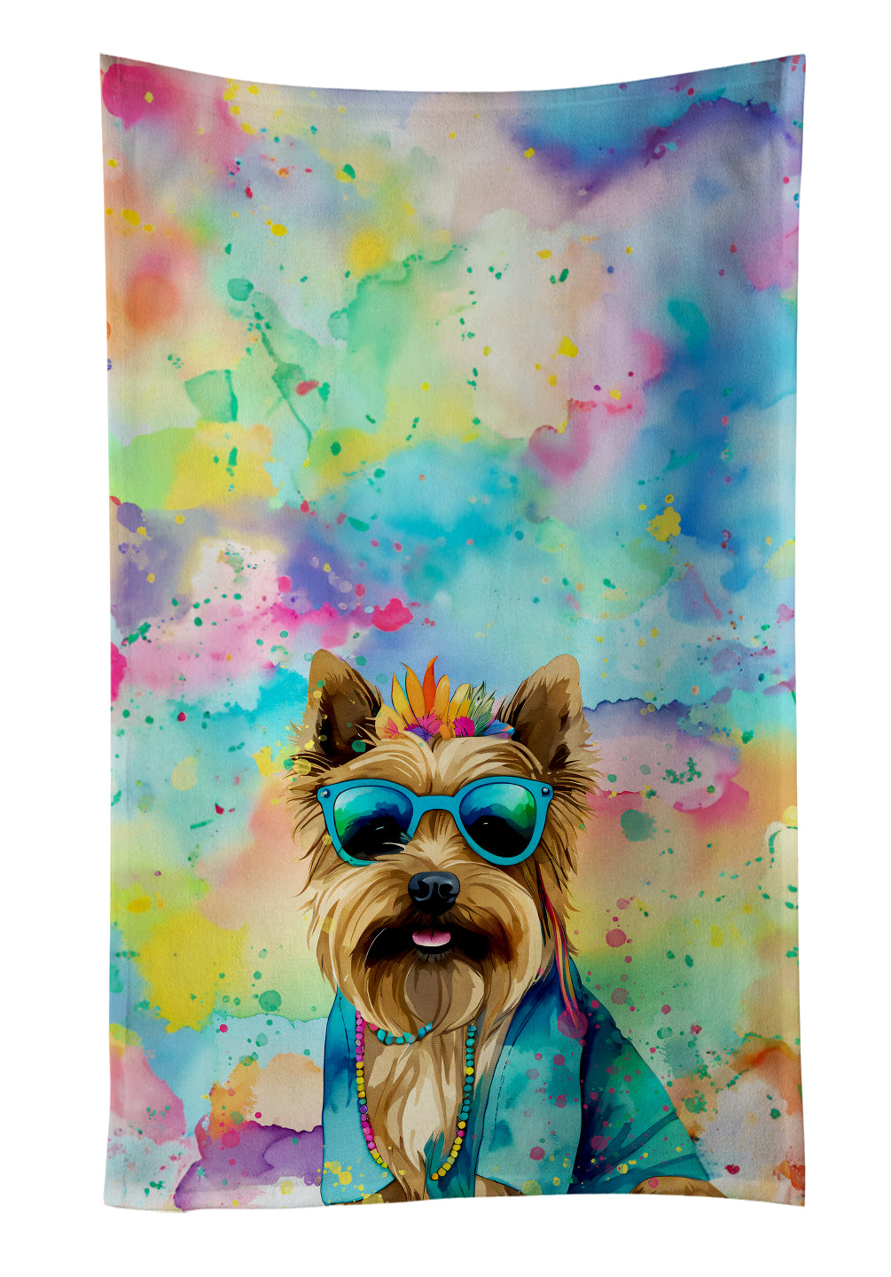 Buy this Cairn Terrier Hippie Dawg Kitchen Towel