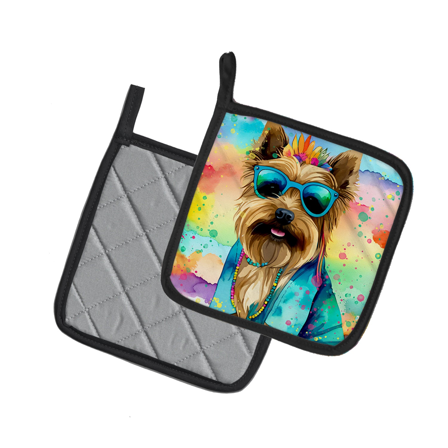 Buy this Cairn Terrier Hippie Dawg Pair of Pot Holders