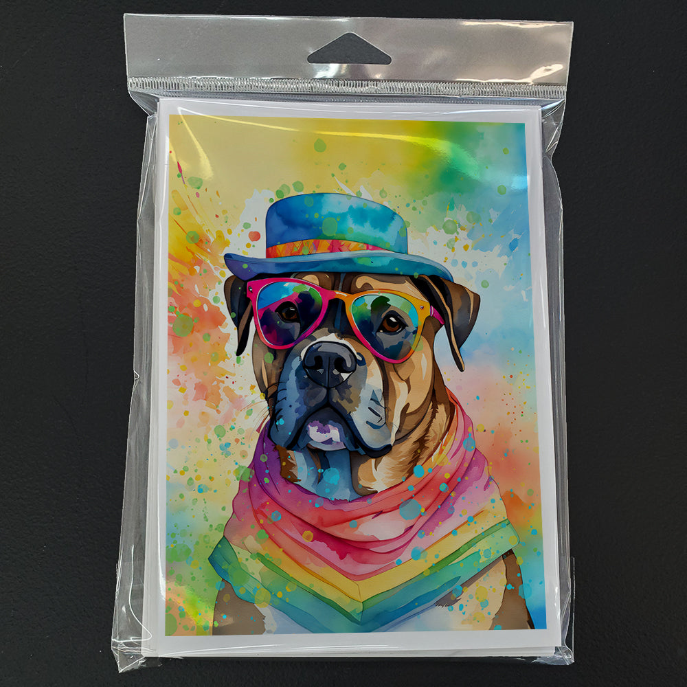 Cane Corso Hippie Dawg Greeting Cards Pack of 8