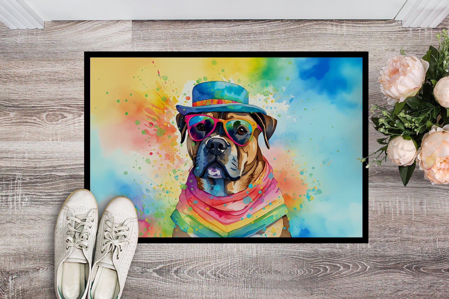 Buy this Cane Corso Hippie Dawg Indoor or Outdoor Mat 24x36