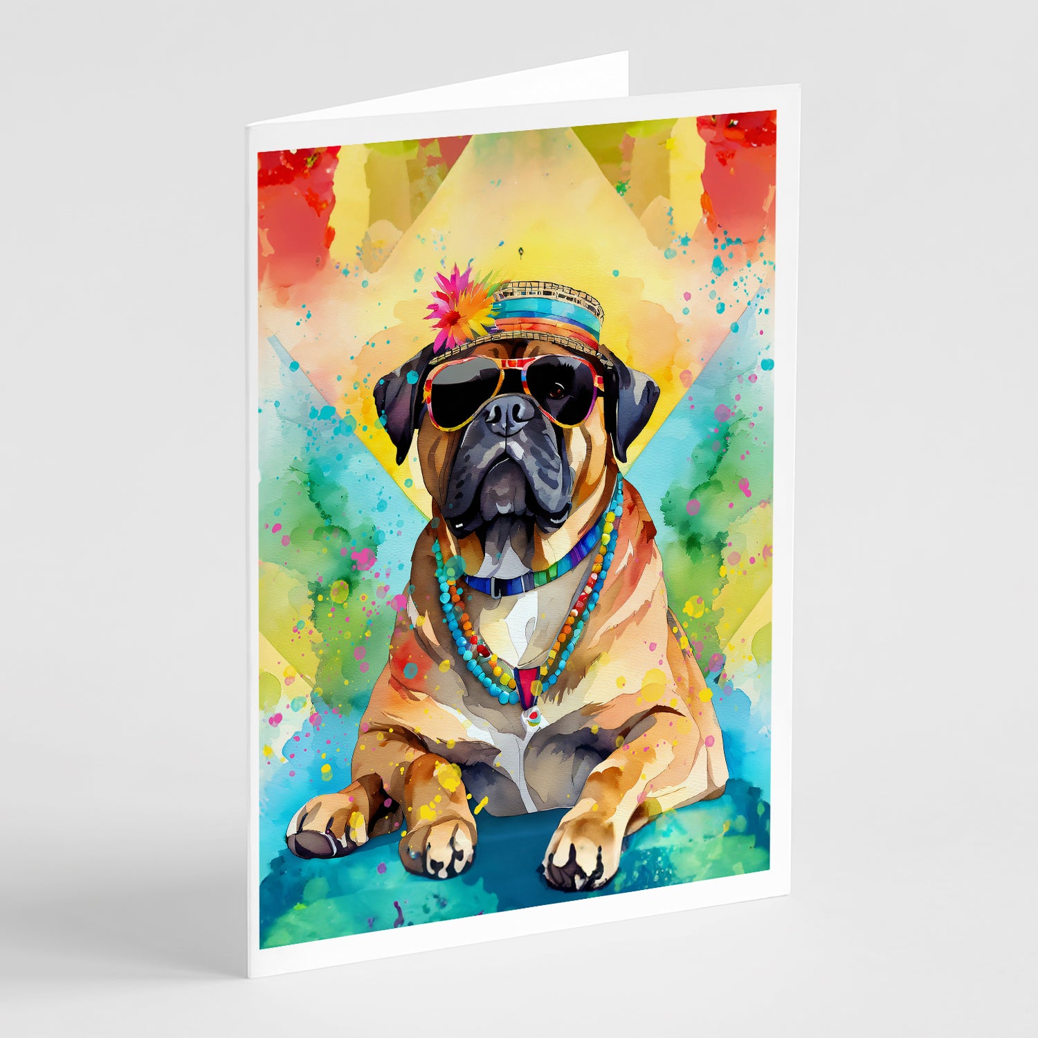 Buy this Cane Corso Hippie Dawg Greeting Cards Pack of 8