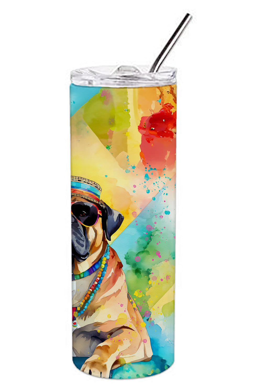Cane Corso Hippie Dawg Stainless Steel Skinny Tumbler