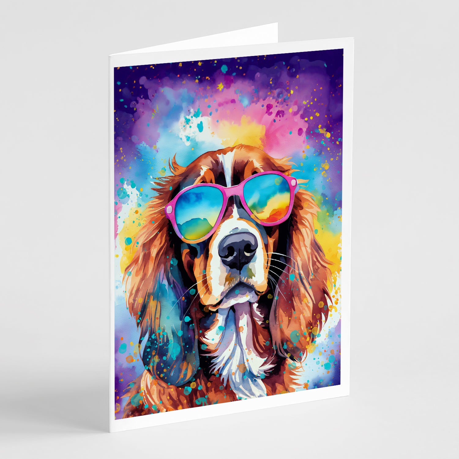 Buy this Cavalier Spaniel Hippie Dawg Greeting Cards Pack of 8
