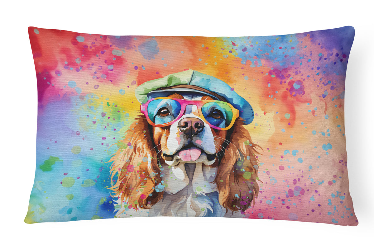 Buy this Cavalier Spaniel Hippie Dawg Fabric Decorative Pillow