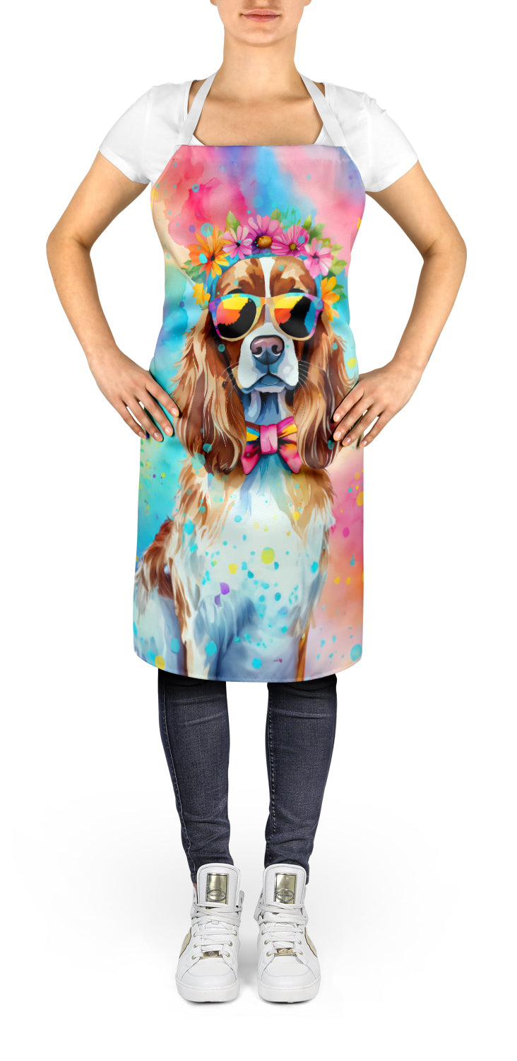 Caroline's Treasures Cavalier Spaniel Hippie Dawg Apron – Artist-Designed Kitchen, BBQ & Craft Apron