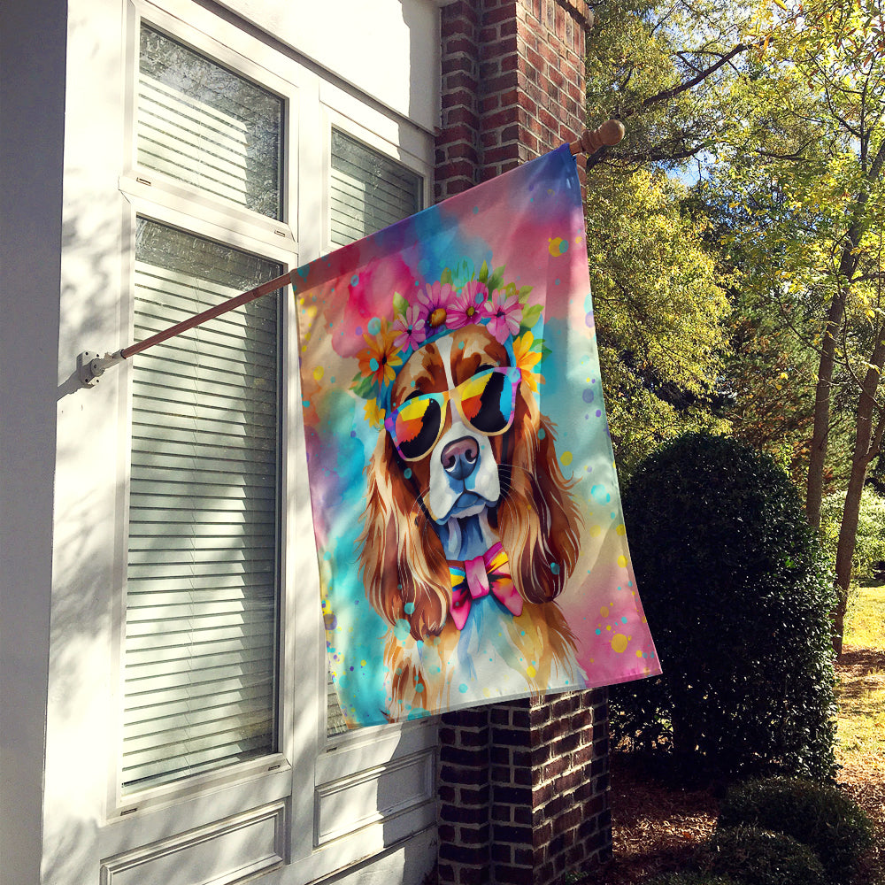 Buy this Cavalier Spaniel Hippie Dawg House Flag
