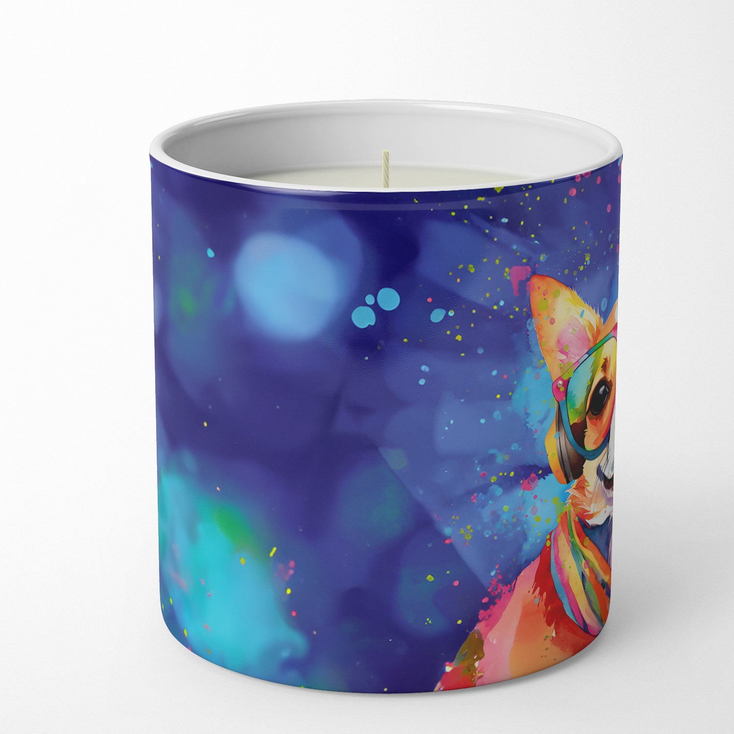 Chihuahua Hippie Dawg Decorative Soy Candle