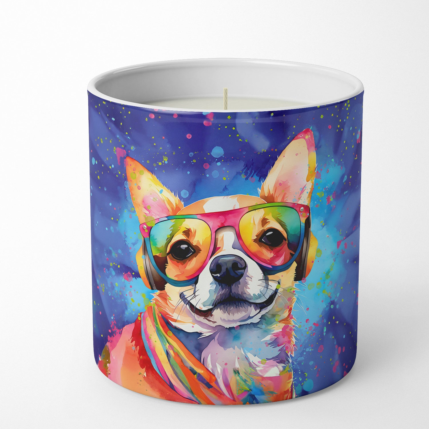 Buy this Chihuahua Hippie Dawg Decorative Soy Candle