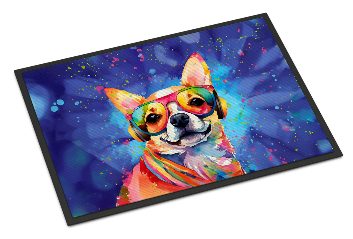 Buy this Chihuahua Hippie Dawg Indoor or Outdoor Mat 24x36