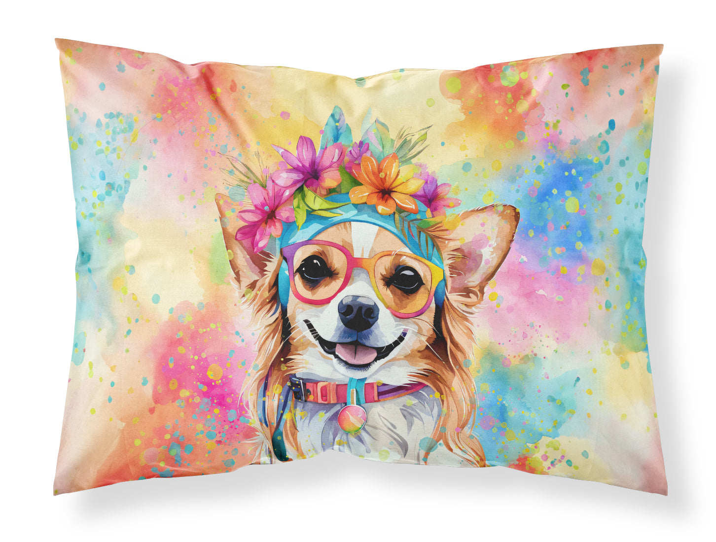 Buy this Chihuahua Hippie Dawg Standard Pillowcase