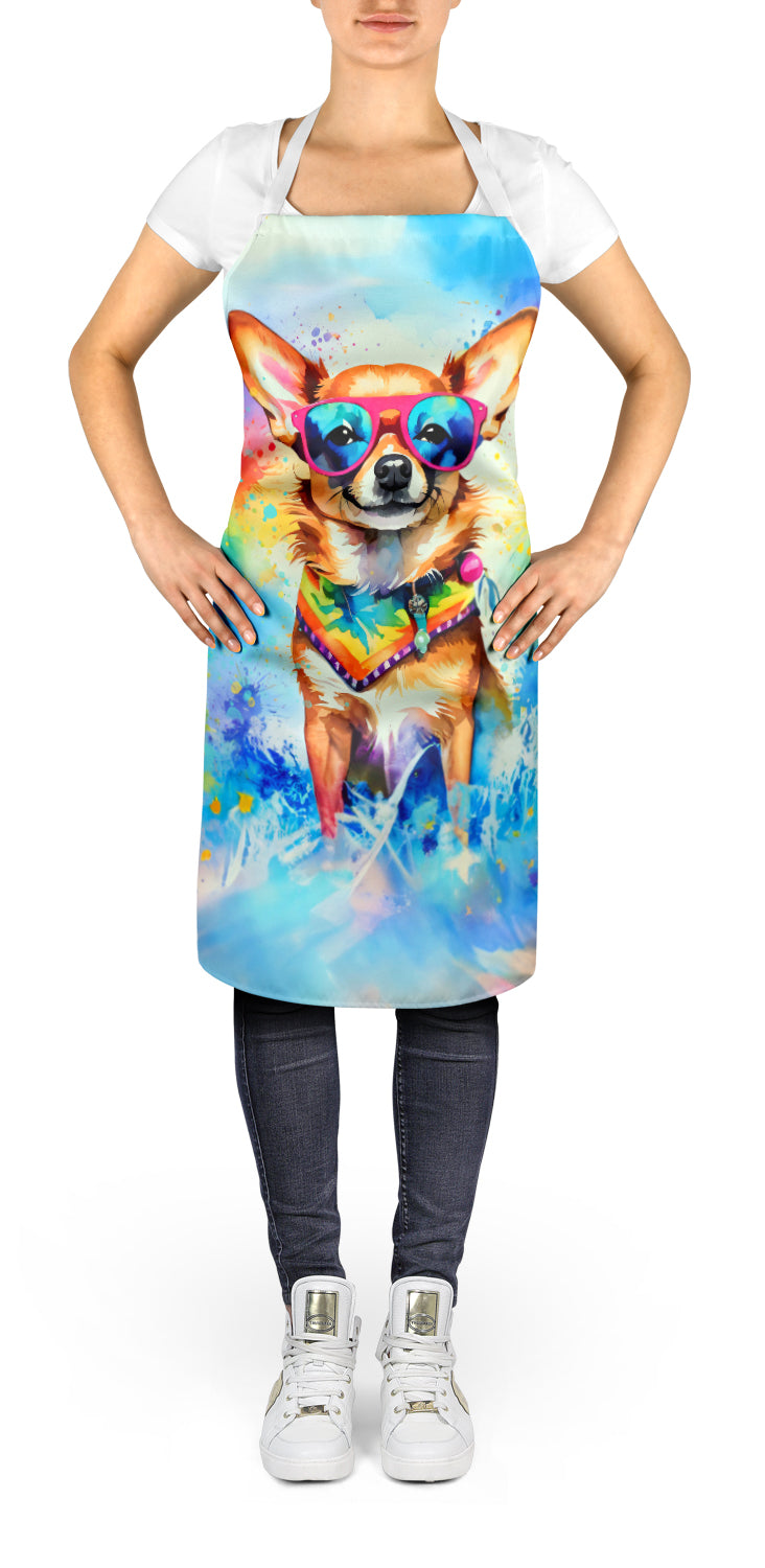 Caroline's Treasures Chihuahua Hippie Dawg Apron – Artist-Designed Kitchen, BBQ & Craft Apron