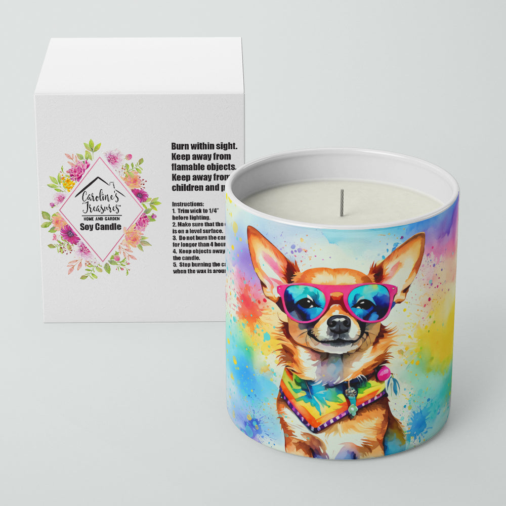 Buy this Chihuahua Hippie Dawg Decorative Soy Candle