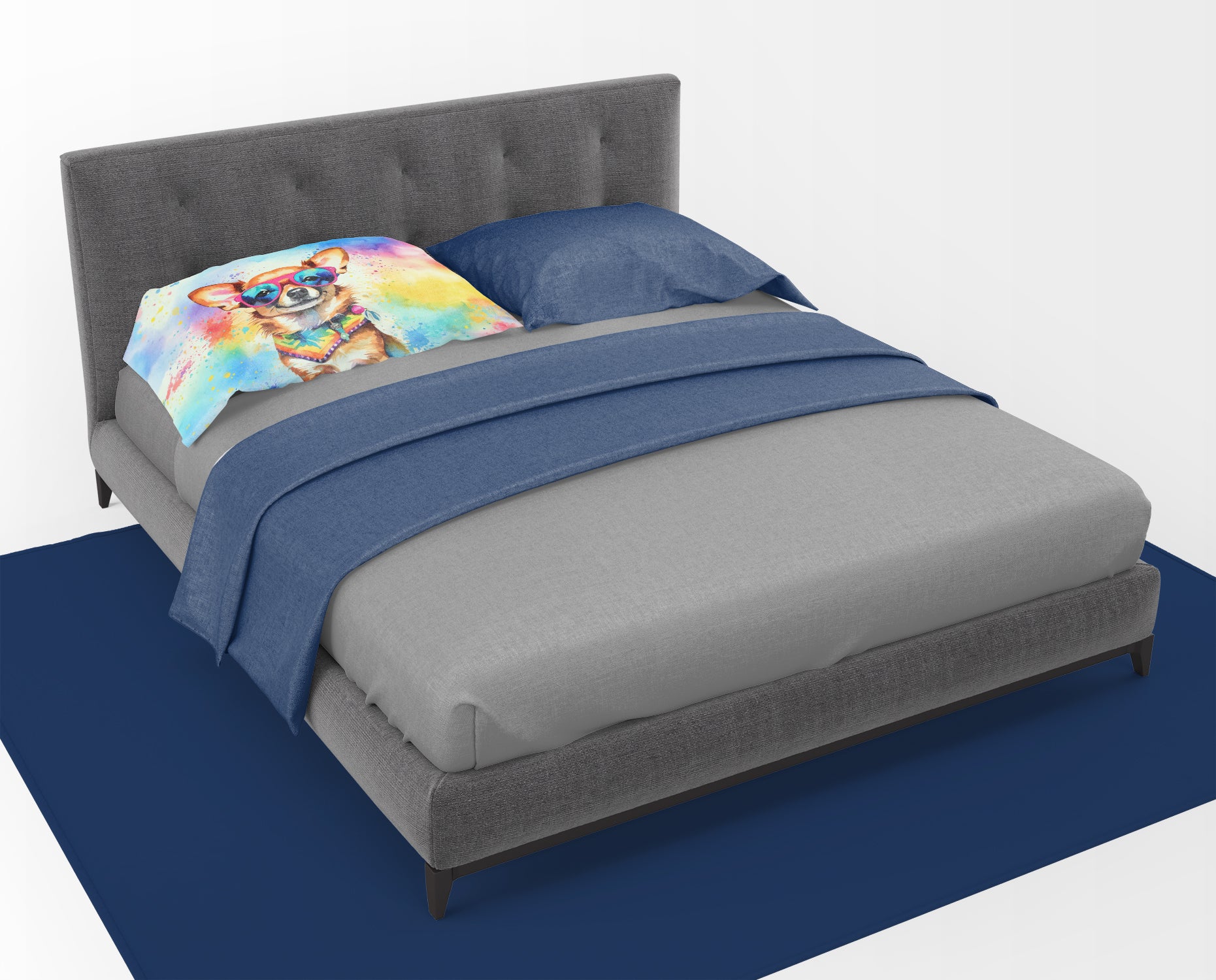 Caroline's Treasures Chihuahua Hippie Dawg Standard Pillowcase – Artistic Decorative Front, White Back