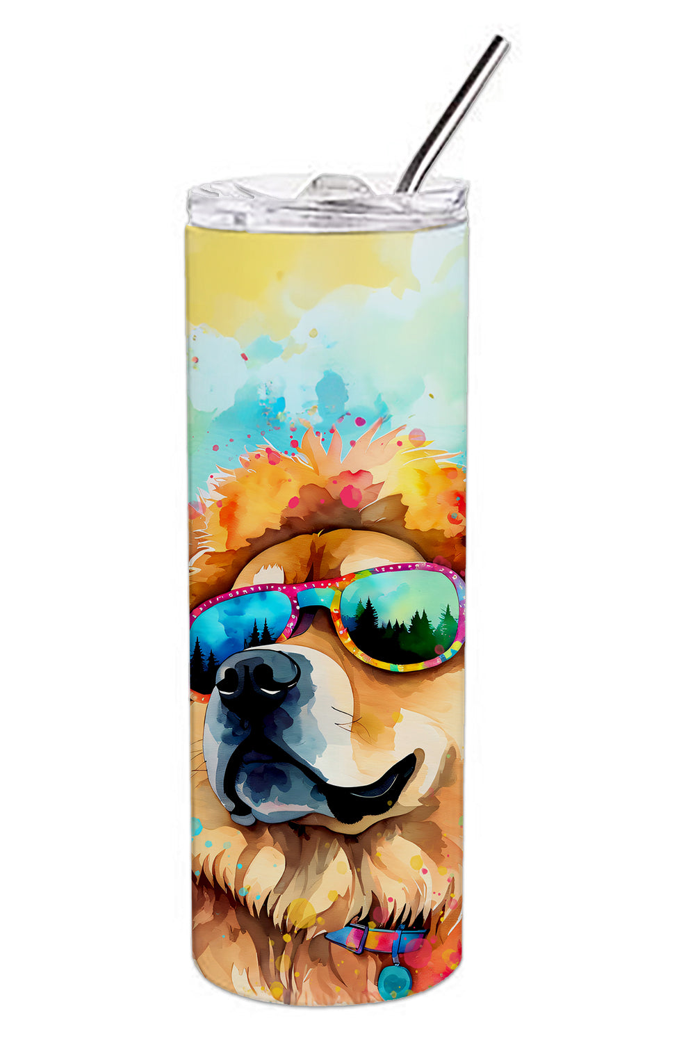 Chow Chow Hippie Dawg Stainless Steel Skinny Tumbler