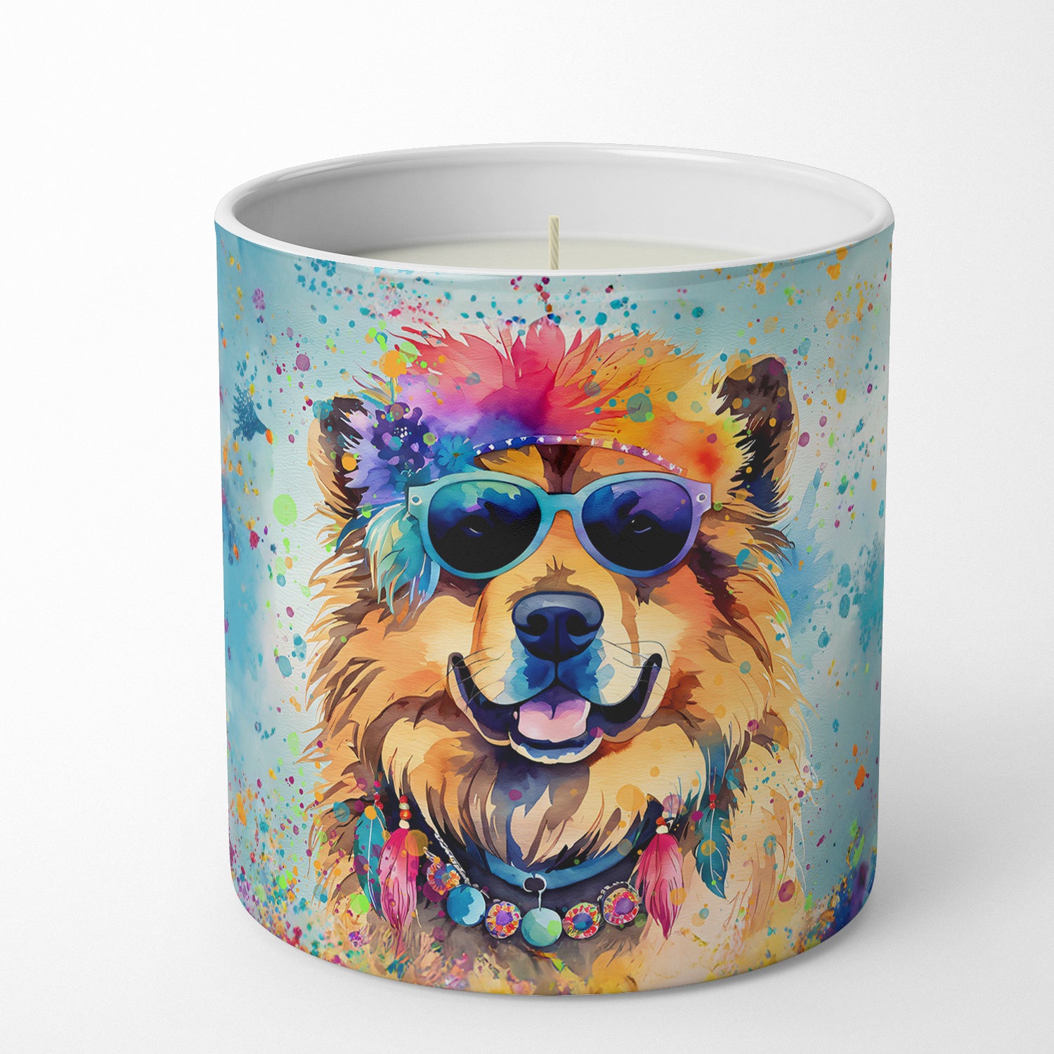 Chow Chow Hippie Dawg Decorative Soy Candle