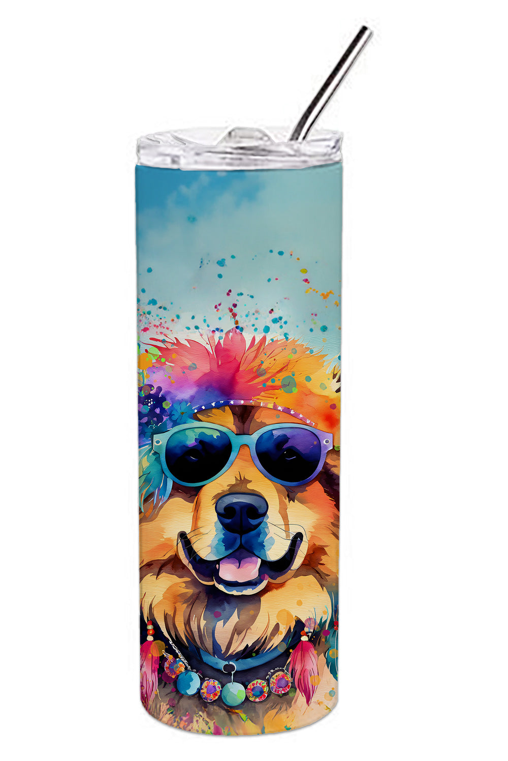 Chow Chow Hippie Dawg Stainless Steel Skinny Tumbler
