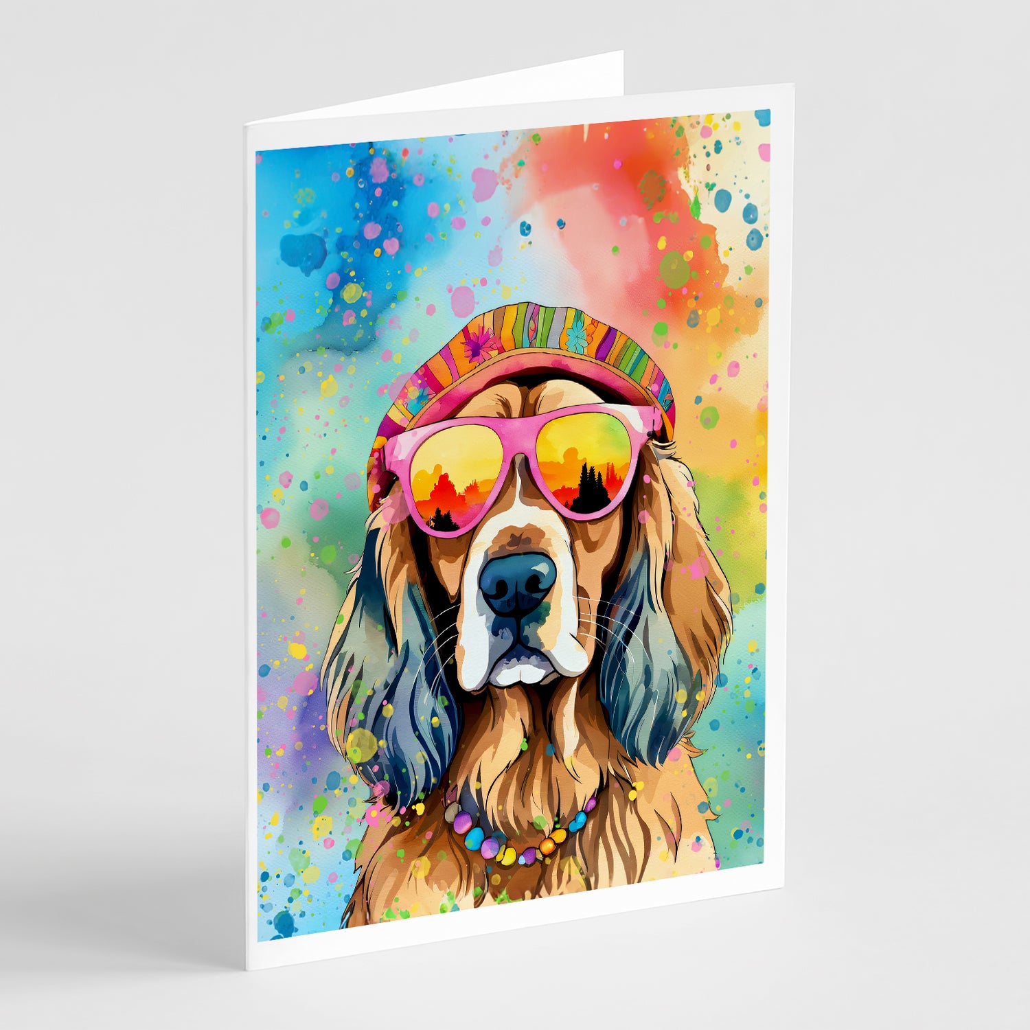 Buy this Cocker Spaniel Hippie Dawg Greeting Cards Pack of 8