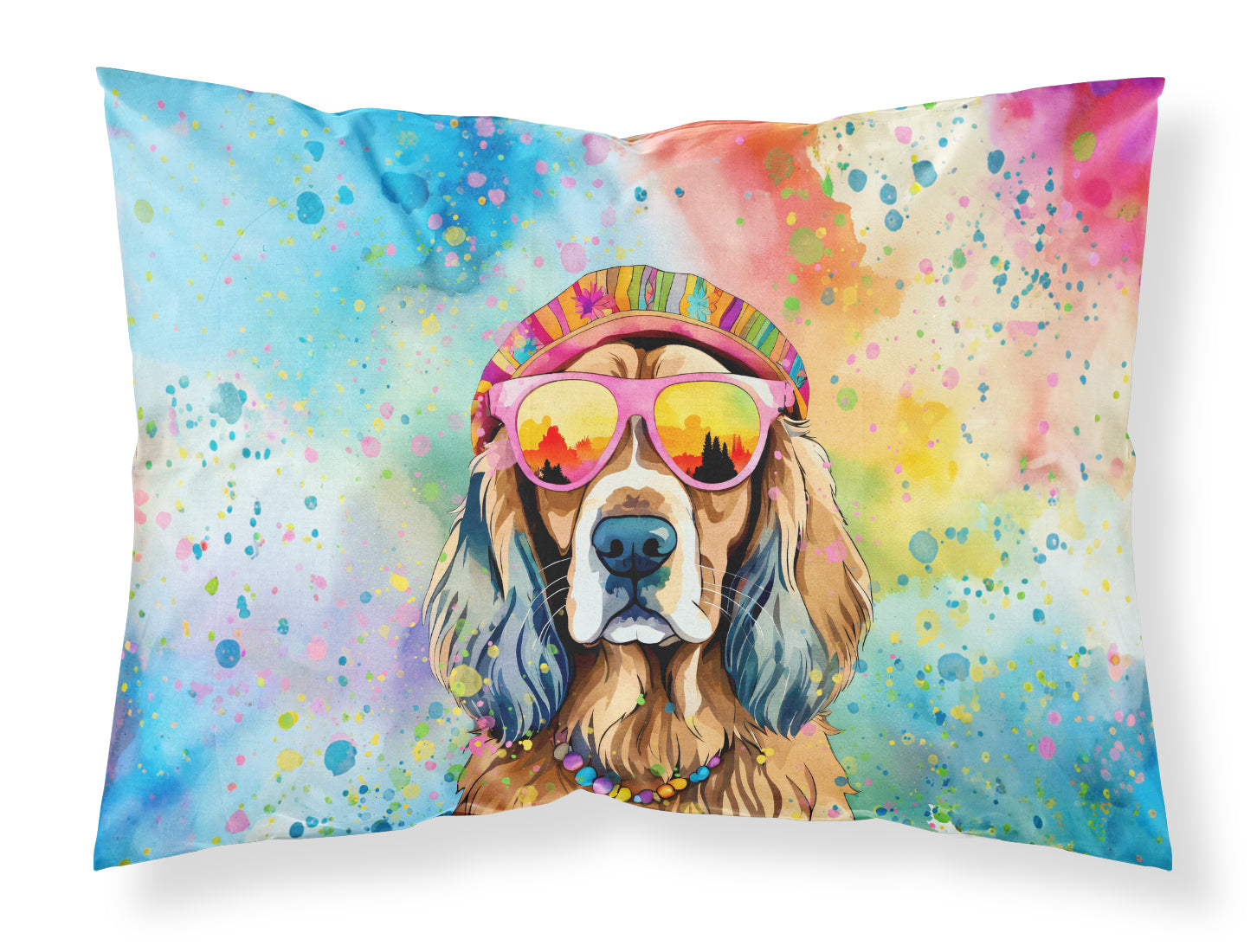 Buy this Cocker Spaniel Hippie Dawg Standard Pillowcase