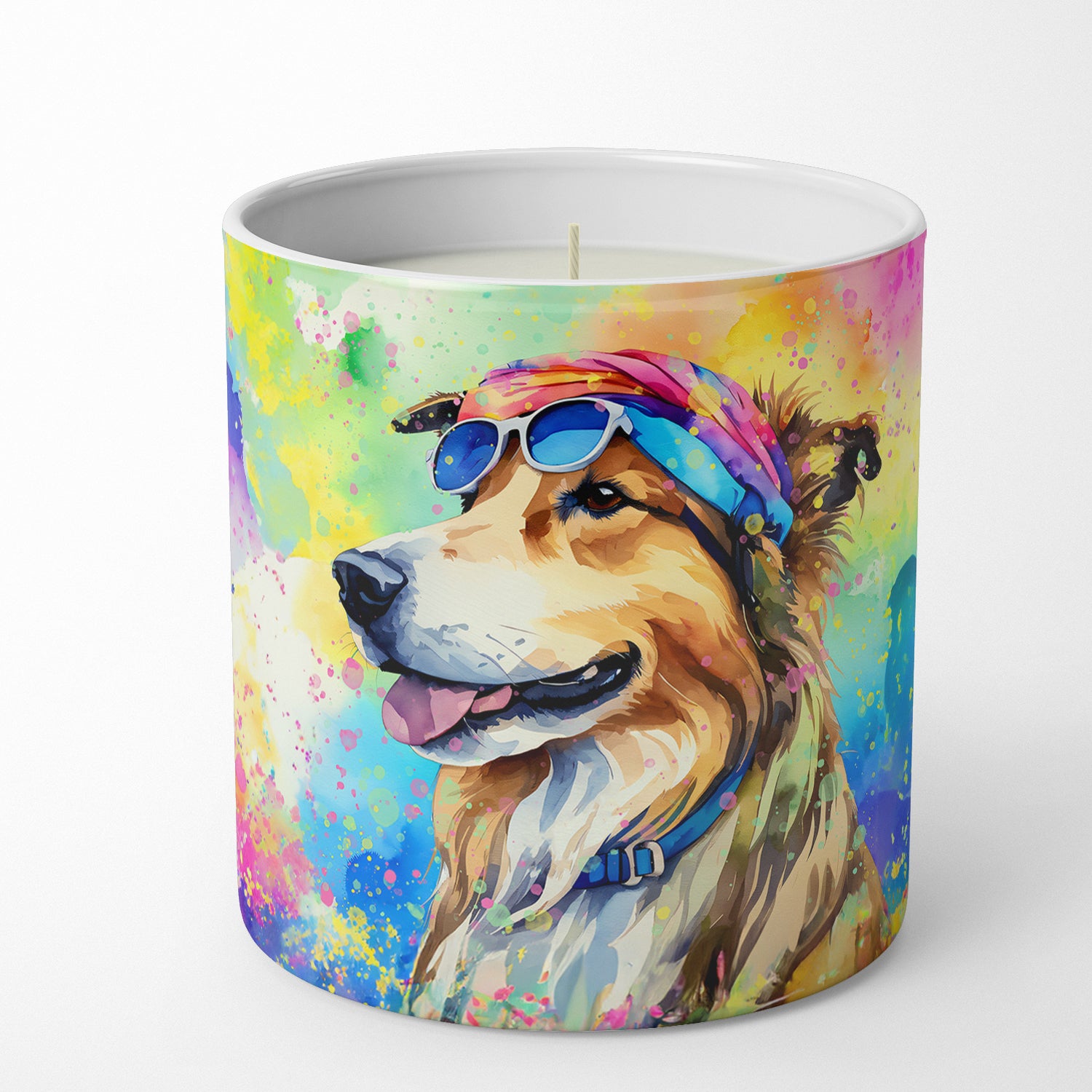 Collie Hippie Dawg Decorative Soy Candle