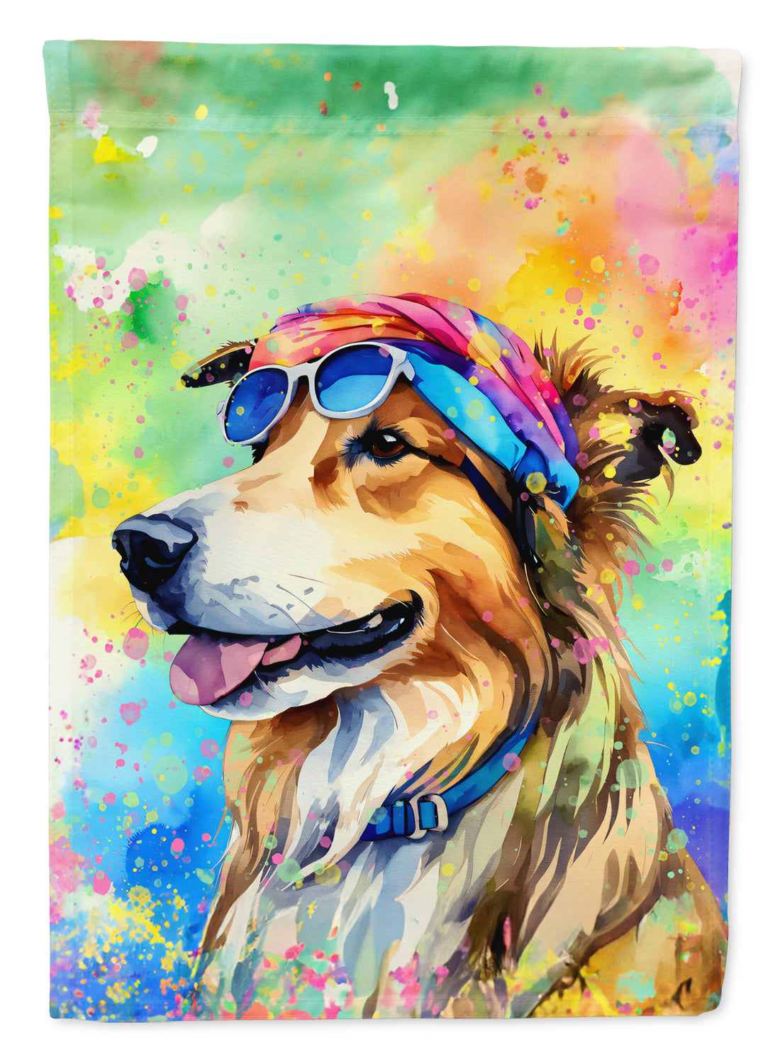 Buy this Collie Hippie Dawg House Flag