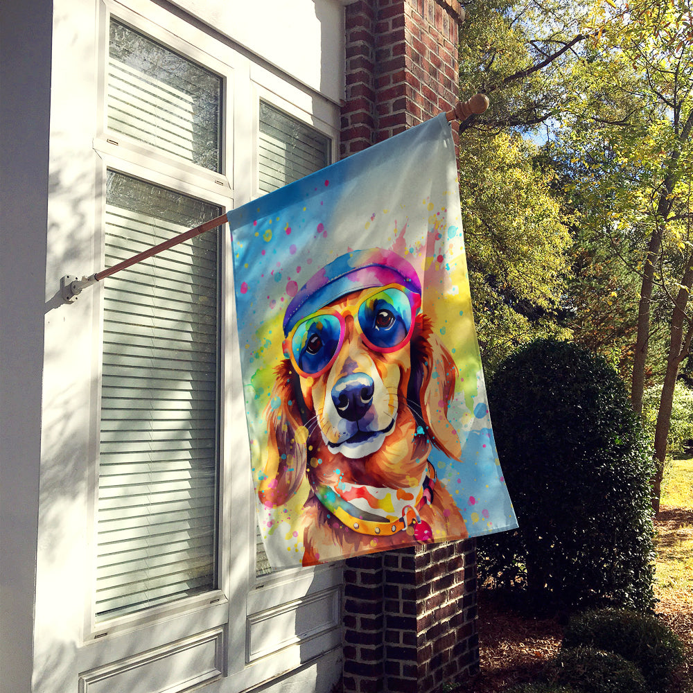 Buy this Dachshund Hippie Dawg House Flag