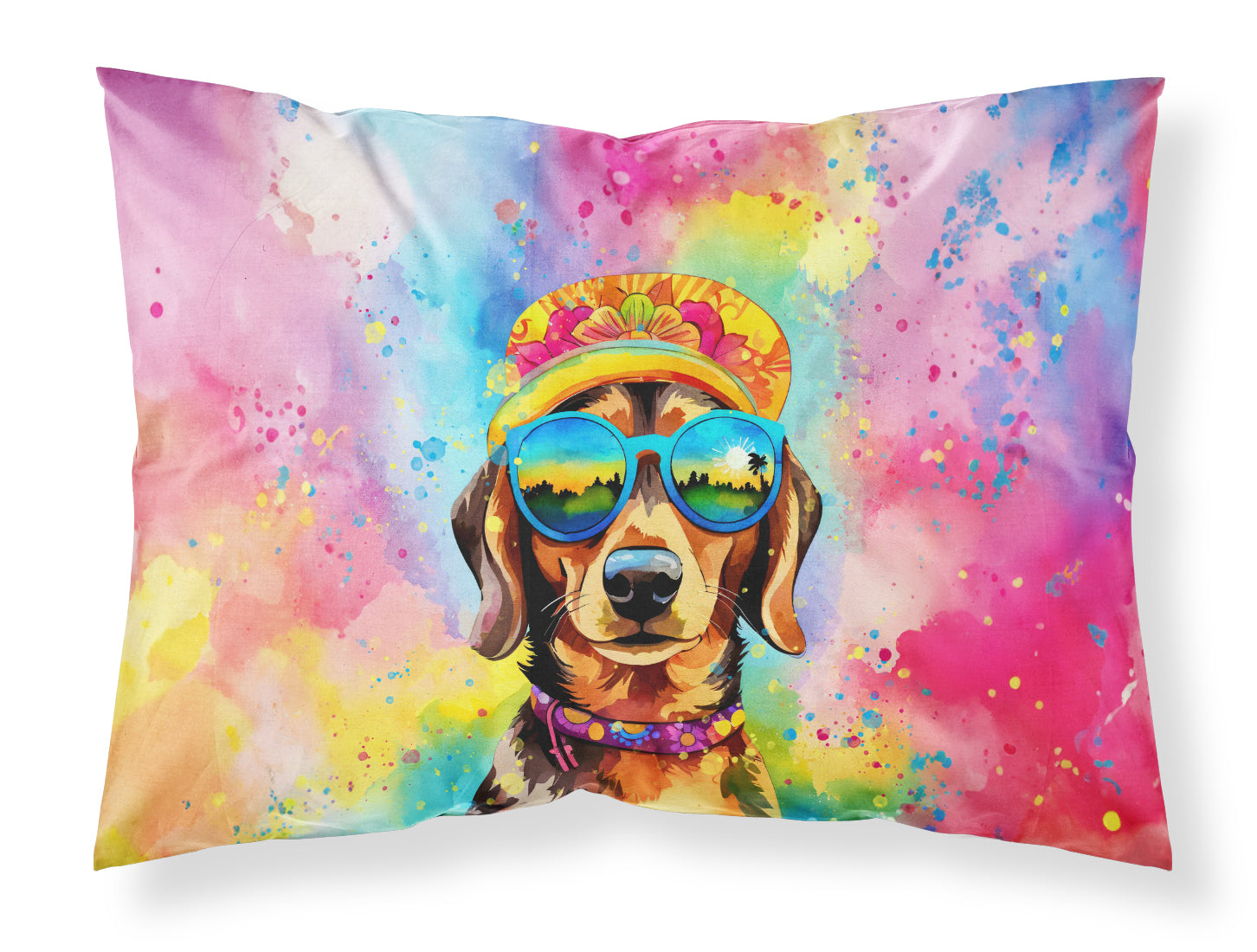 Buy this Dachshund Hippie Dawg Standard Pillowcase