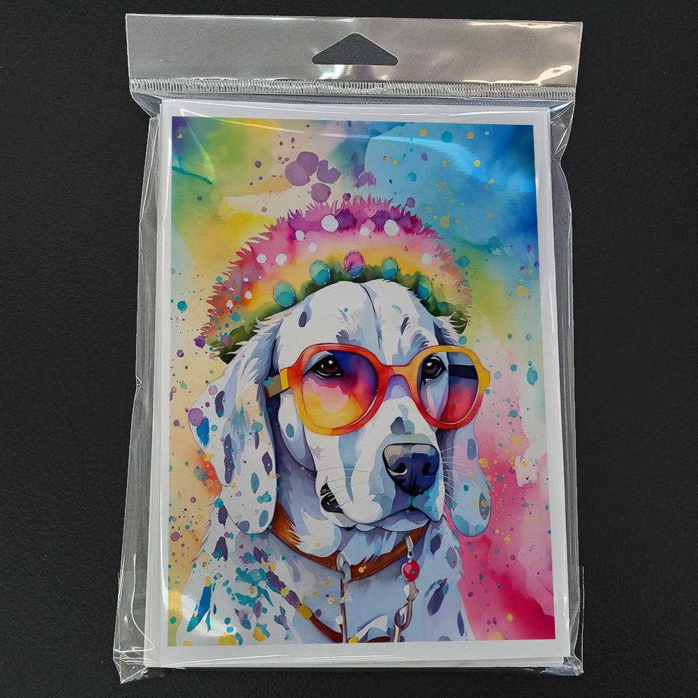 Dalmatian Hippie Dawg Greeting Cards Pack of 8