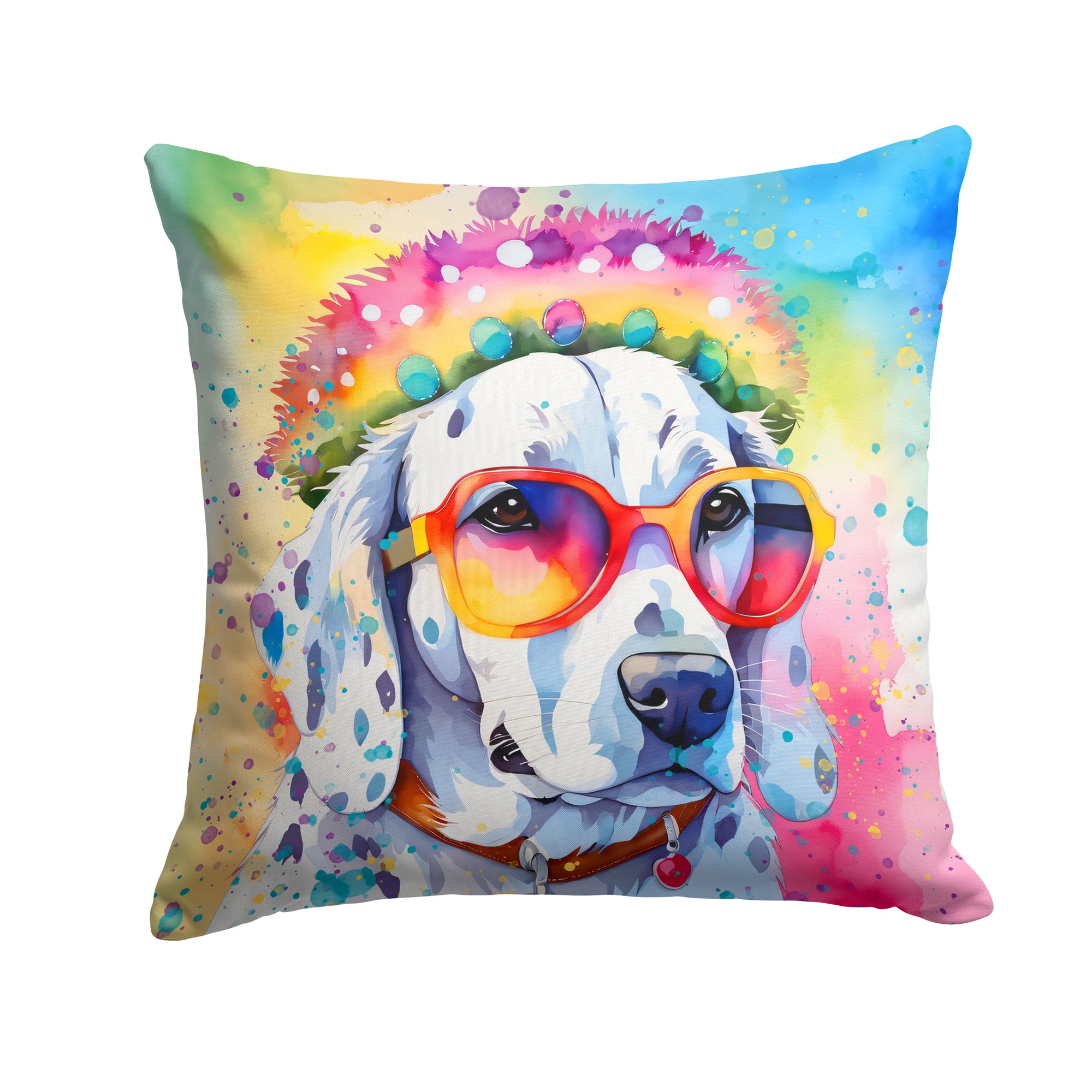 Buy this Dalmatian Hippie Dawg Fabric Decorative Pillow