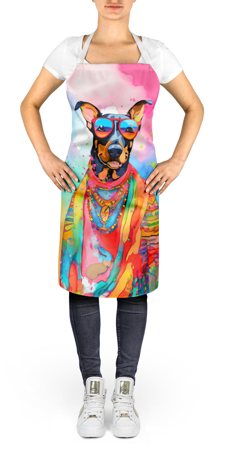 Caroline's Treasures Doberman Pinscher Hippie Dawg Apron – Artist-Designed Kitchen, BBQ & Craft Apron