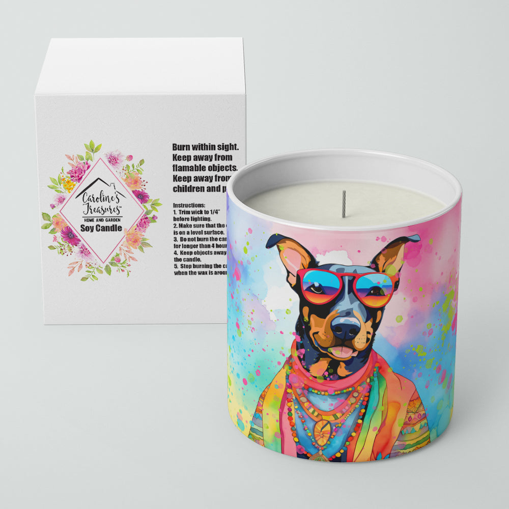 Caroline's Treasures Doberman Pinscher Hippie Dawg Decorative Soy Candle