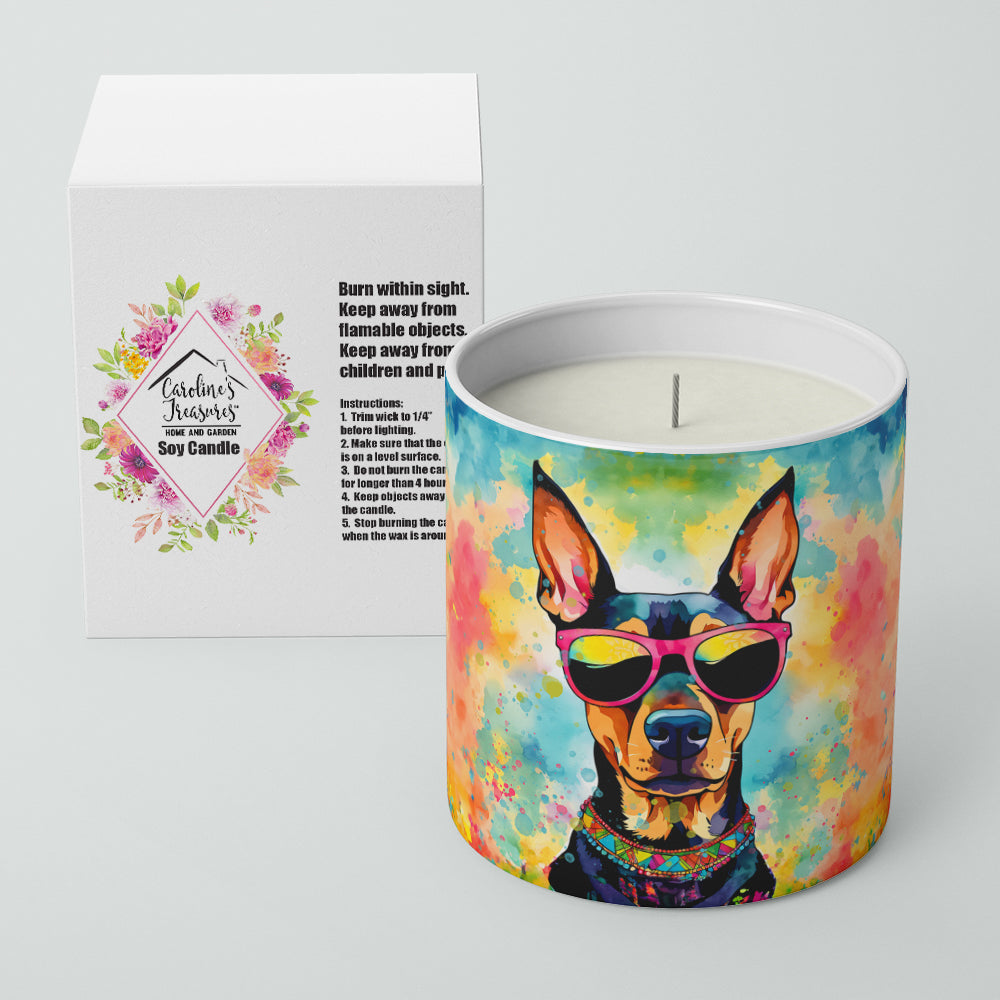 Doberman Pinscher Hippie Dawg Decorative Soy Candle
