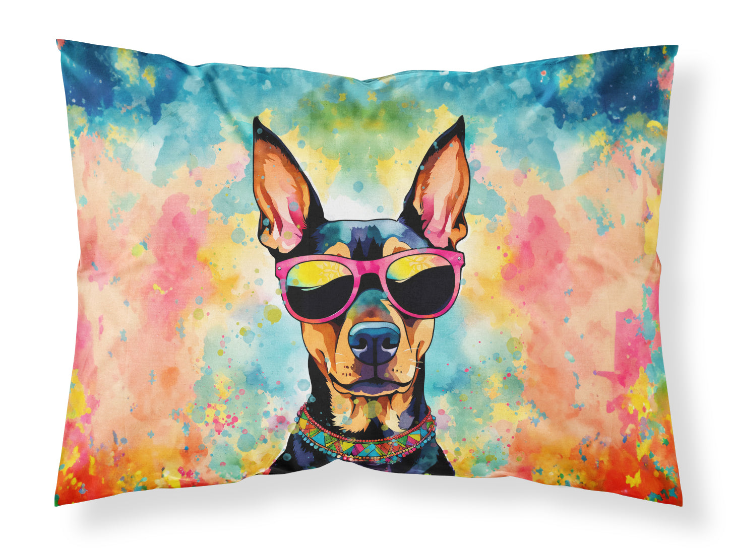 Buy this Doberman Pinscher Hippie Dawg Standard Pillowcase