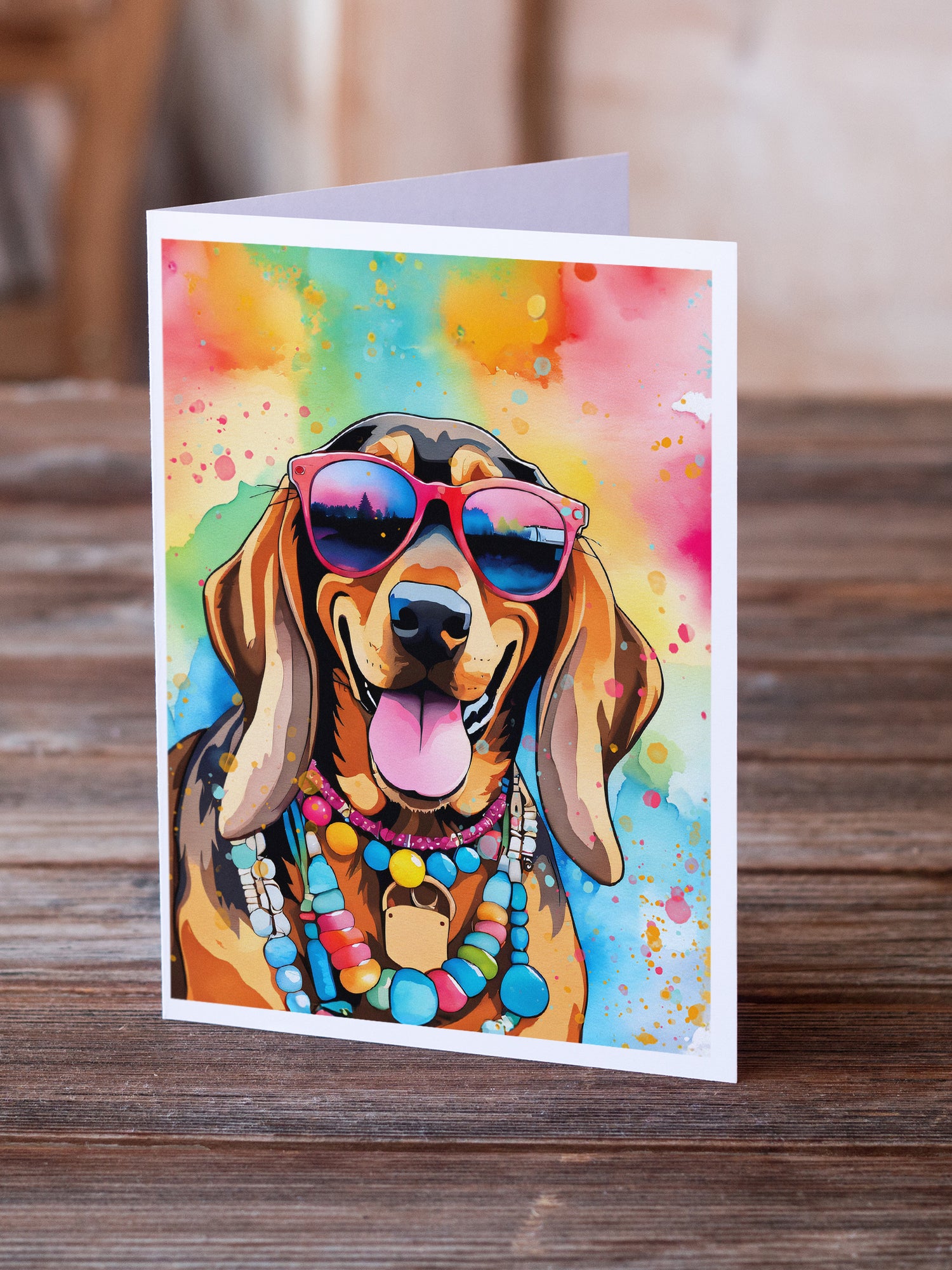 Buy this Doberman Pinscher Hippie Dawg Greeting Cards Pack of 8
