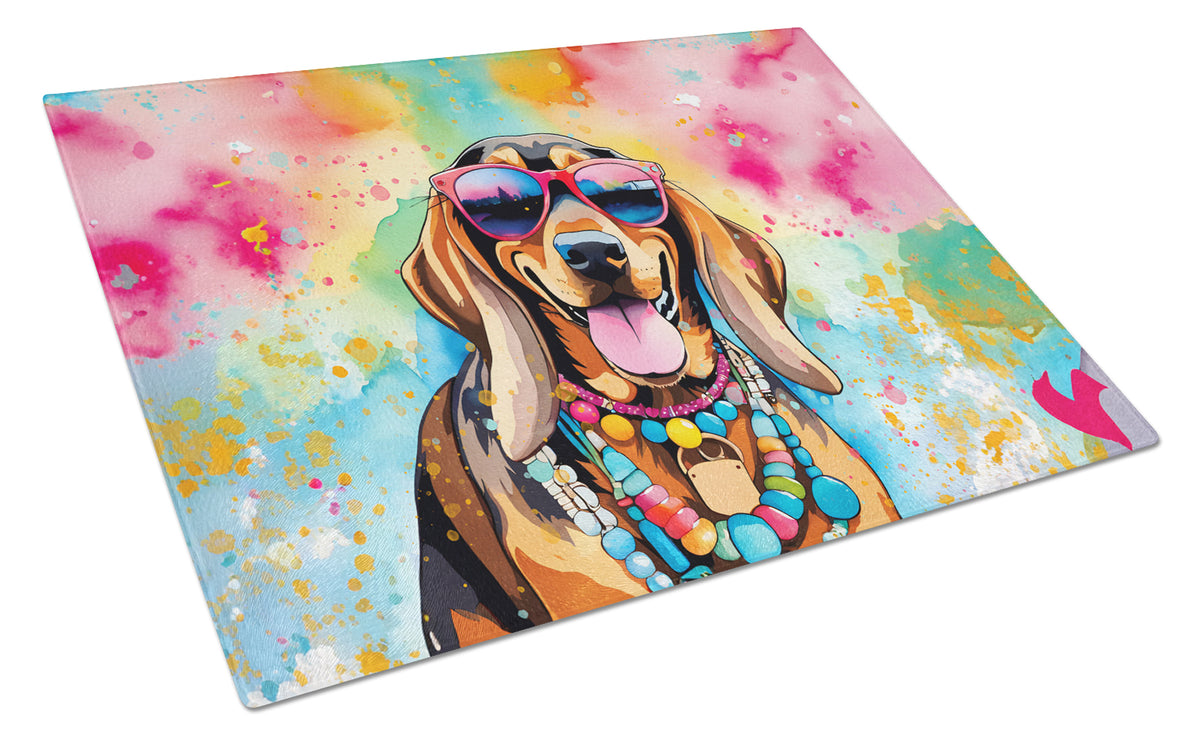 Buy this Doberman Pinscher Hippie Dawg Glass Cutting Board Large