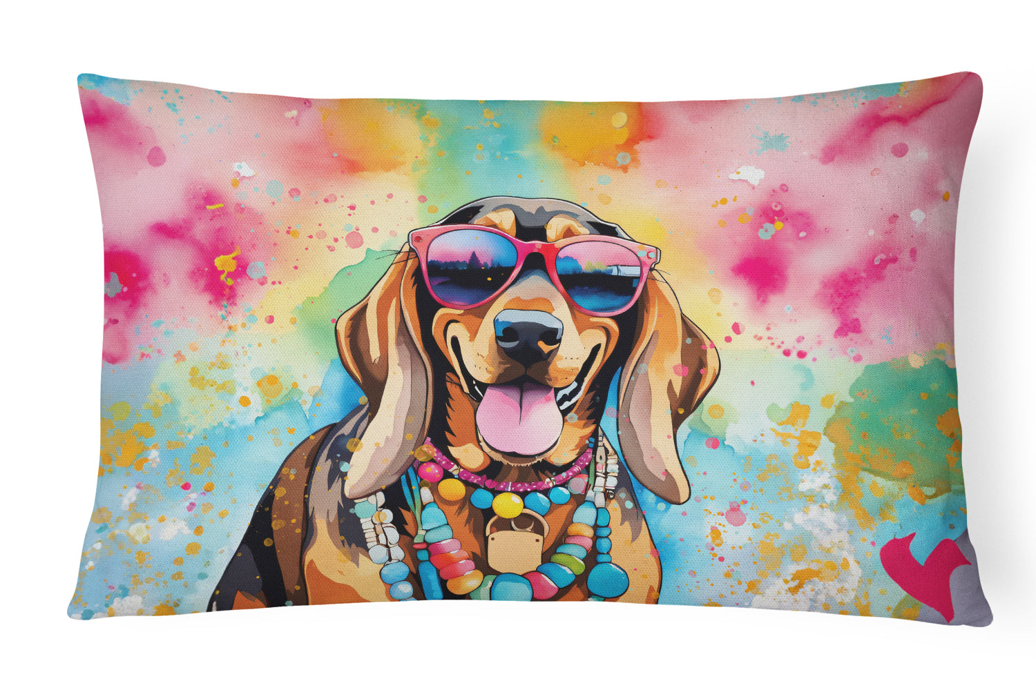 Buy this Doberman Pinscher Hippie Dawg Fabric Decorative Pillow
