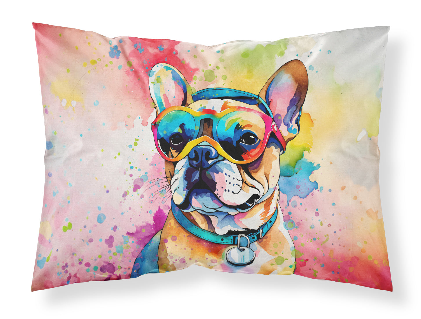 Buy this French Bulldog Hippie Dawg Standard Pillowcase