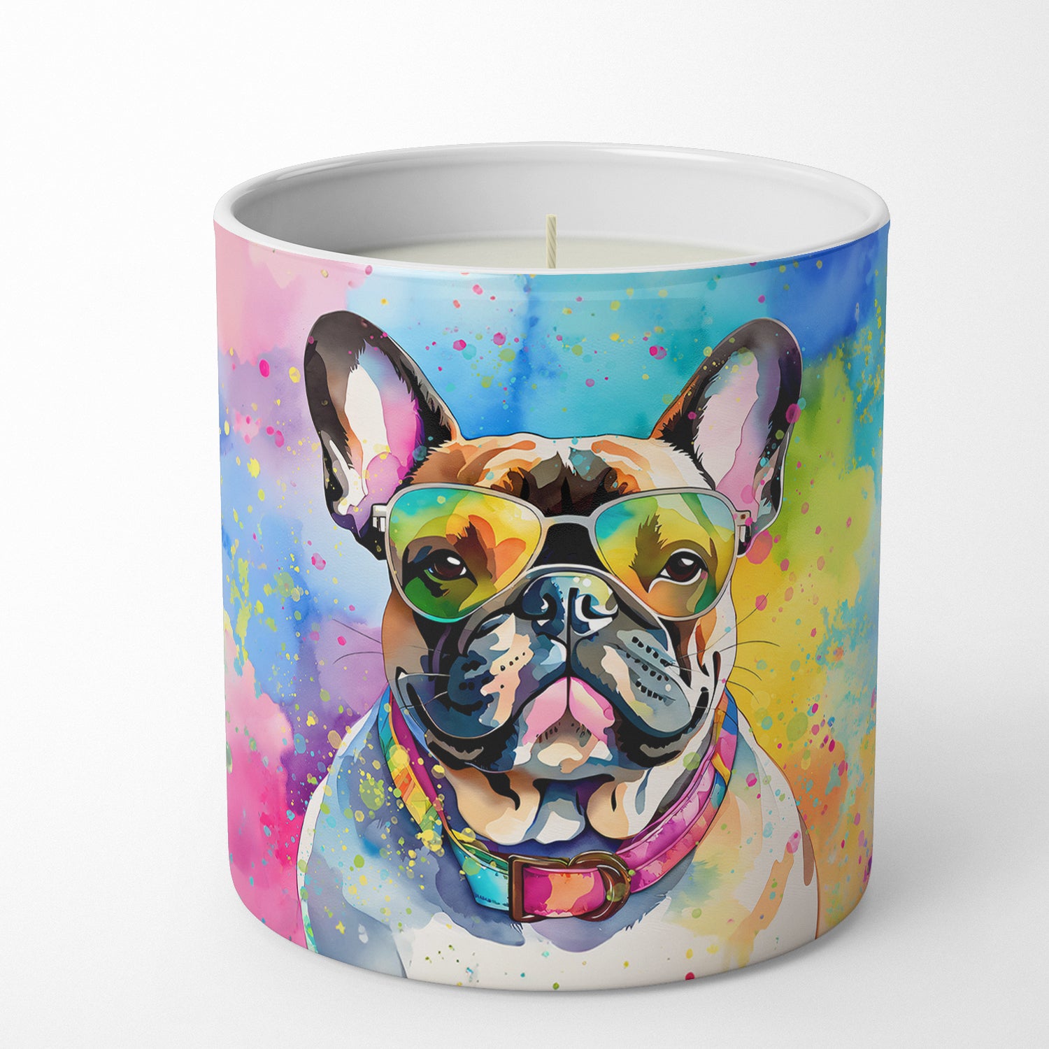 Buy this French Bulldog Hippie Dawg Decorative Soy Candle