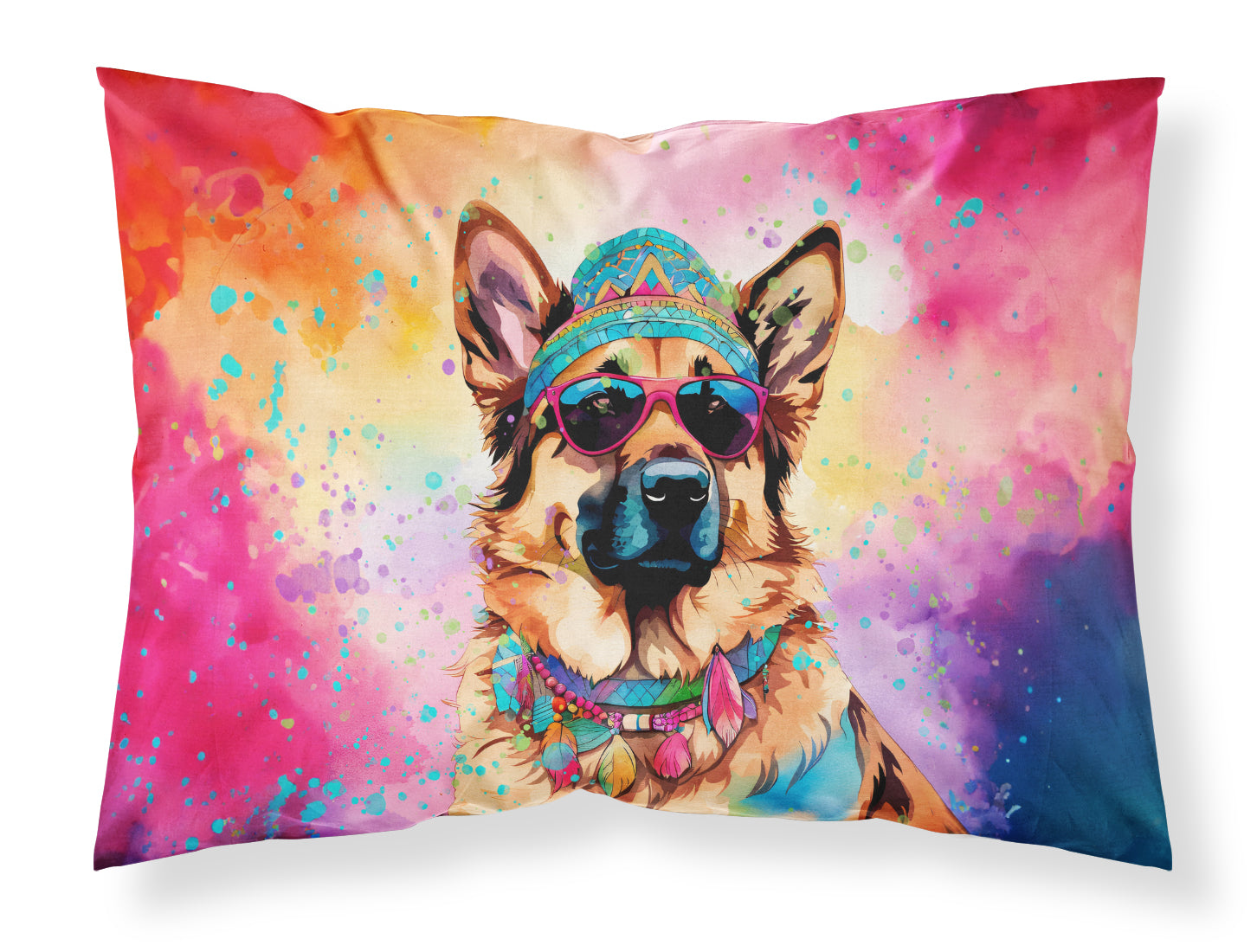 Buy this German Shepherd Hippie Dawg Standard Pillowcase