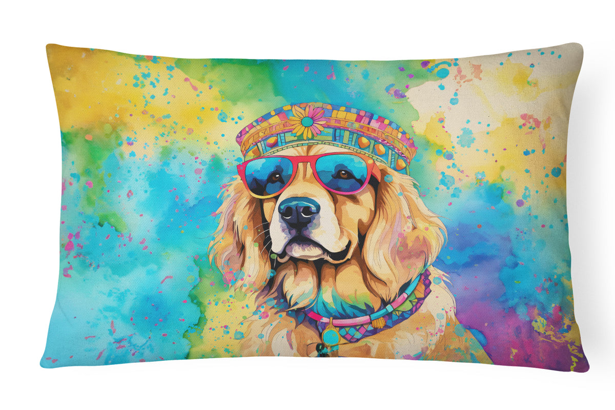 Buy this Golden Retriever Hippie Dawg Fabric Decorative Pillow