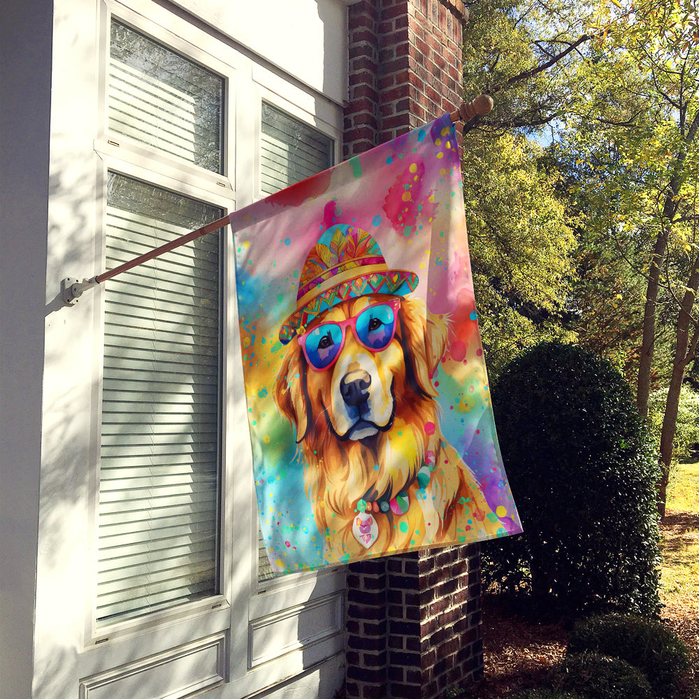 Buy this Golden Retriever Hippie Dawg House Flag