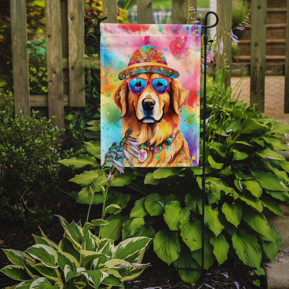 Buy this Golden Retriever Hippie Dawg Garden Flag