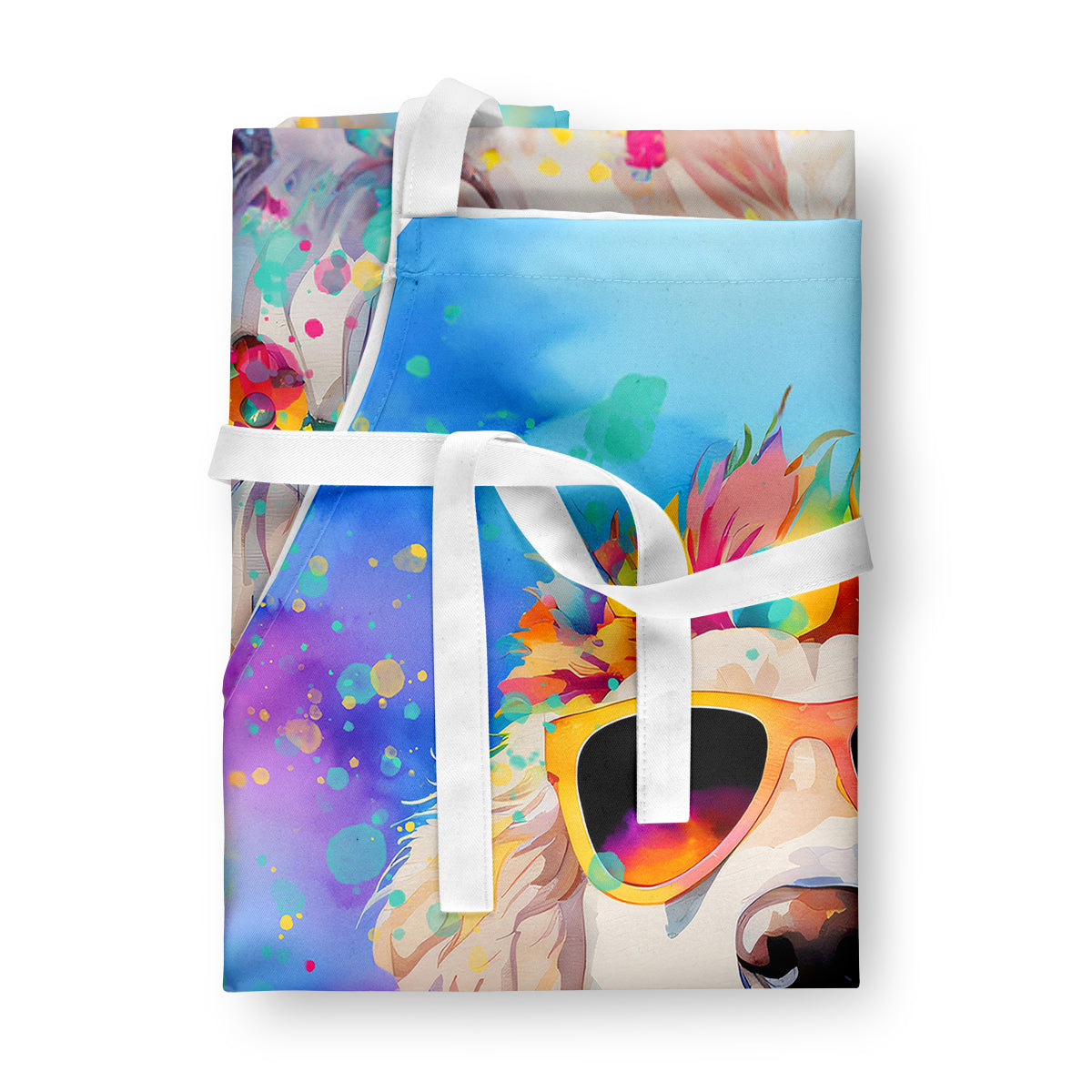 Caroline's Treasures Great Pyrenees Hippie Dawg Apron – Artist-Designed Kitchen, BBQ & Craft Apron