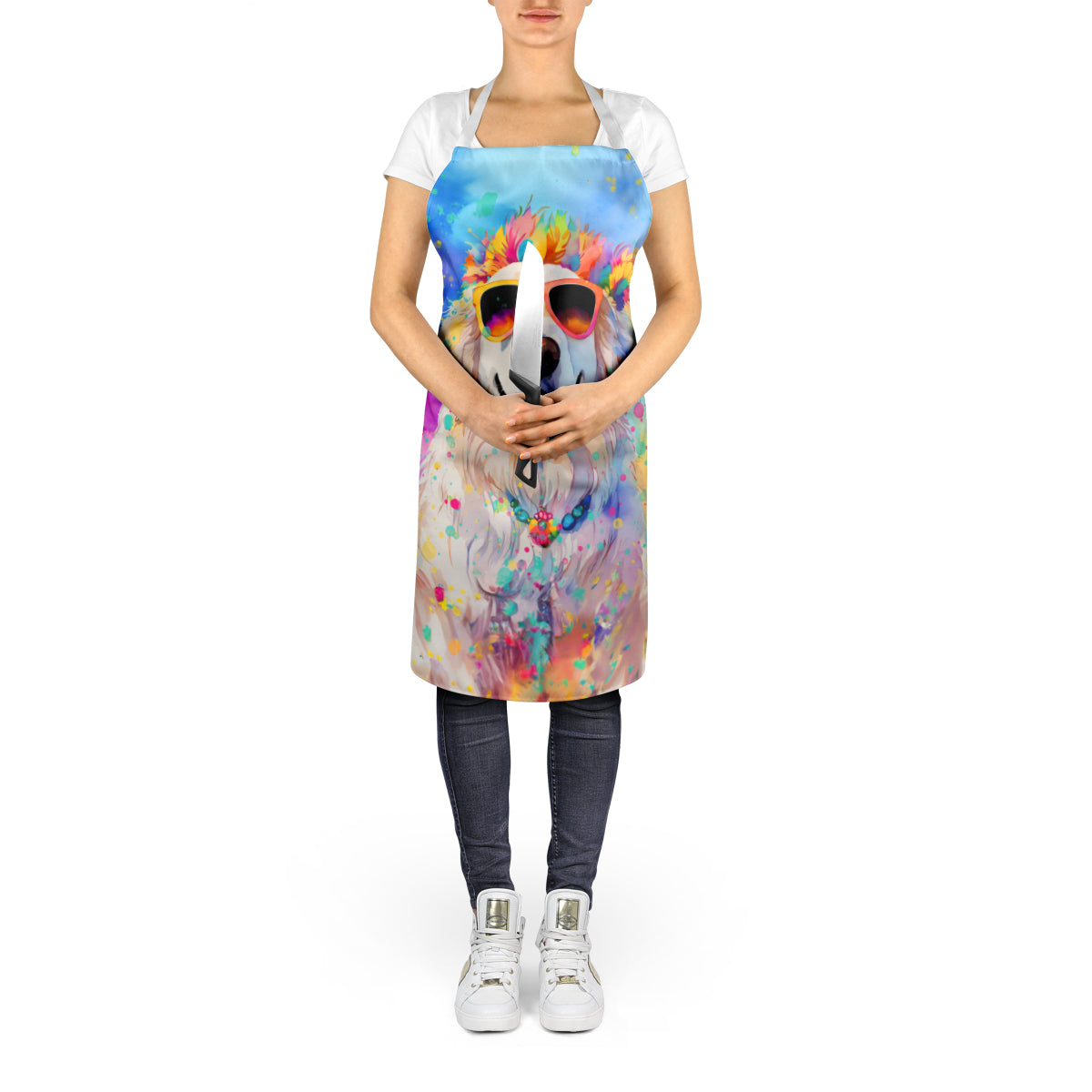 Great Pyrenees Hippie Dawg Apron