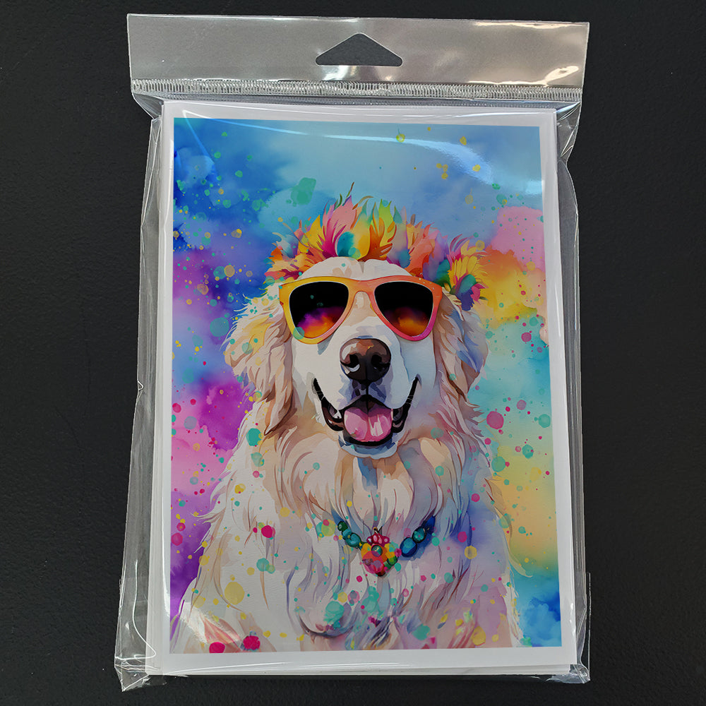 Great Pyrenees Hippie Dawg Greeting Cards Pack of 8