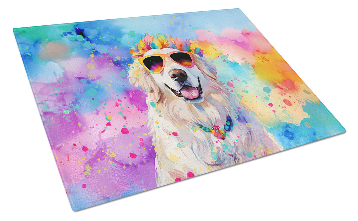 Buy this Great Pyrenees Hippie Dawg Glass Cutting Board Large