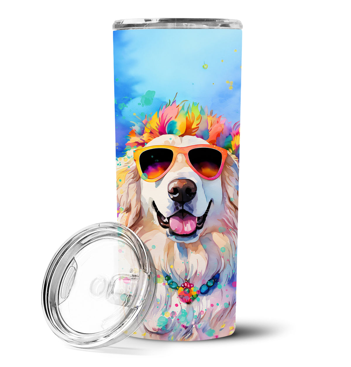 Buy this Great Pyrenees Hippie Dawg Stainless Steel Skinny Tumbler