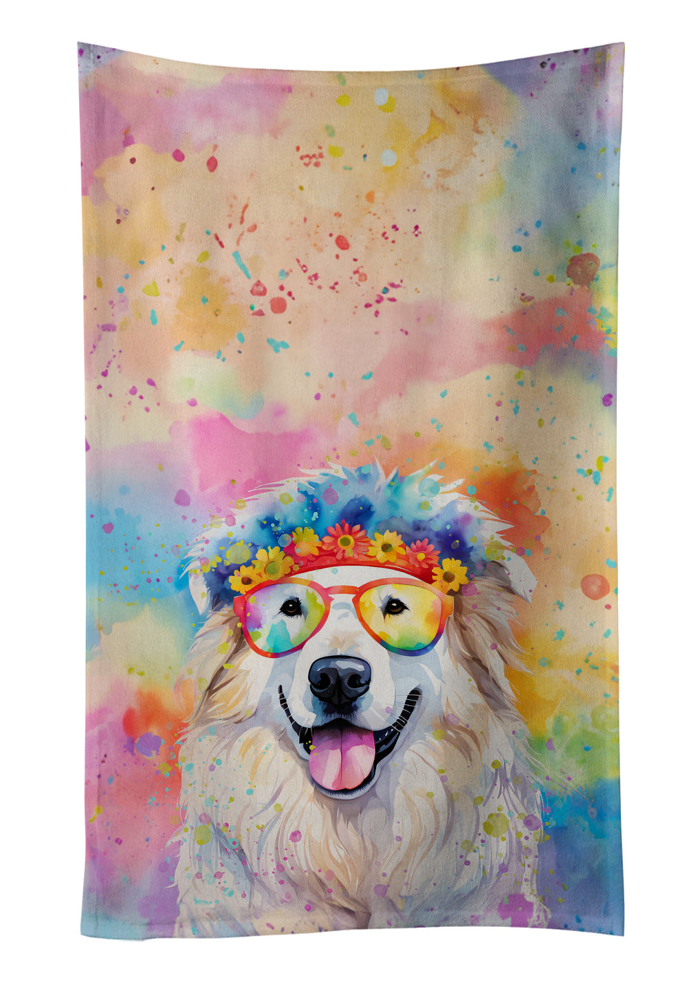 Buy this Great Pyrenees Hippie Dawg Kitchen Towel